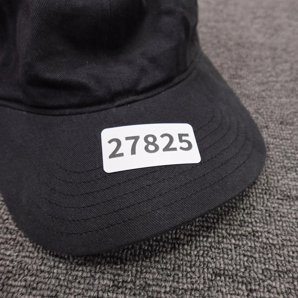 Adidas Hat Cap Strap Back Mens One Size Black Twill Baseball Sports Logo